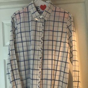 Banana Republic window pane button down